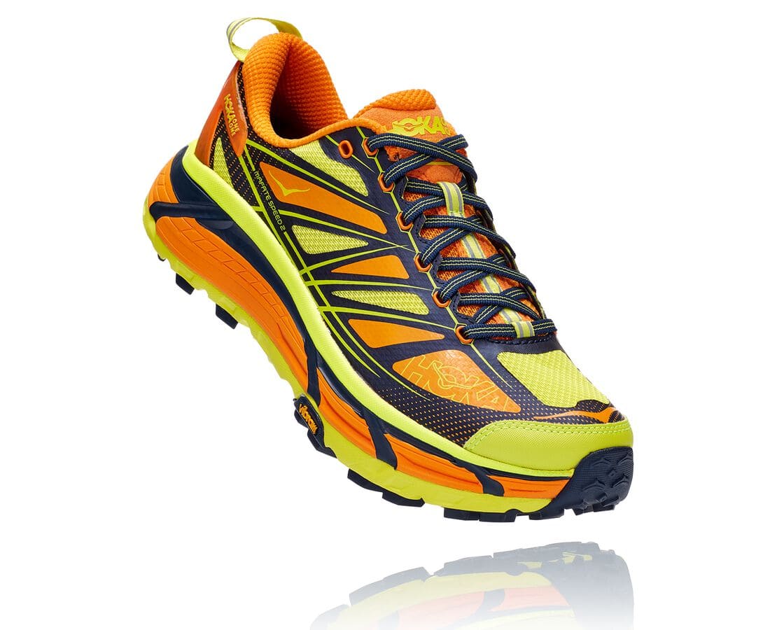 Hoka One One Mafate Speed 2 South Africa - Mens Trail Running Shoes - Light Gold / Rose,AKCIH-4712